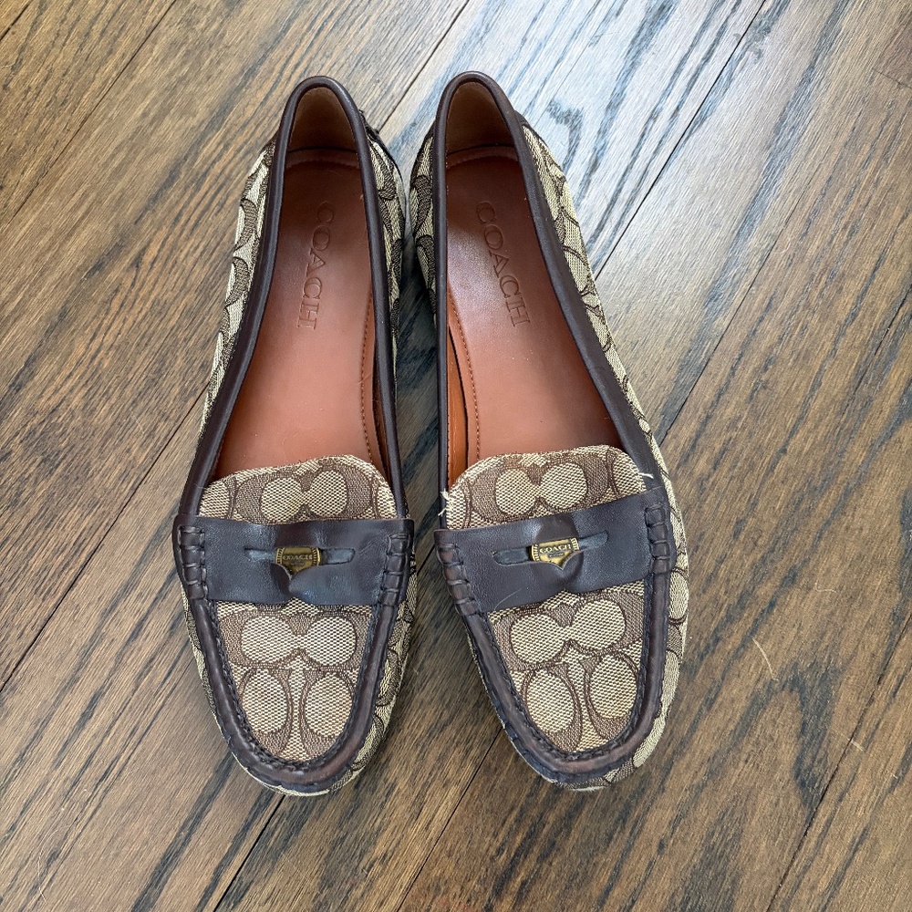 Coach women’s penny loafers size 8